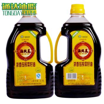 海北花（HAIBEIHUA） 海北花 土榨菜籽油 2.5升*2瓶 非转基因 食用油
